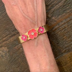 Kate Spade 3 Flower Gold Bracelet